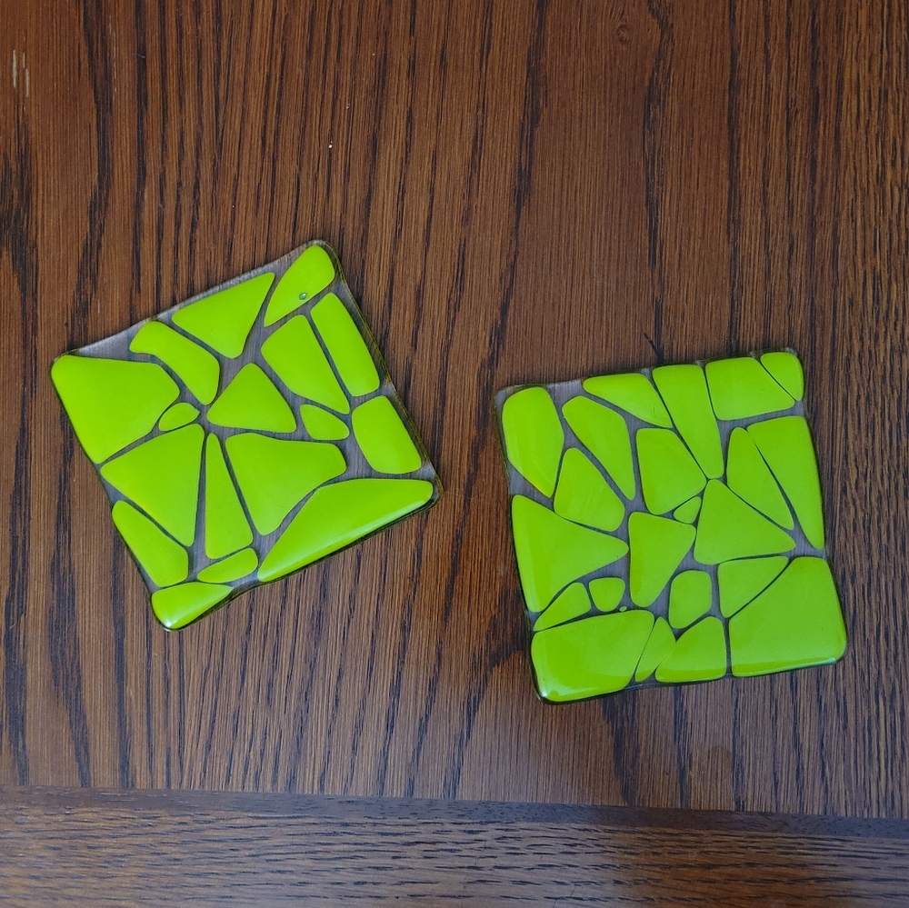Limited edition-handmade blown glass coaster